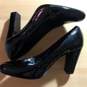 Ralph Lauren - Patent Leather Pump Heels - Black - Size 8